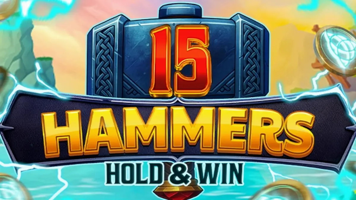Tampilan visual mesin slot 15 Hammers: Hold & Win